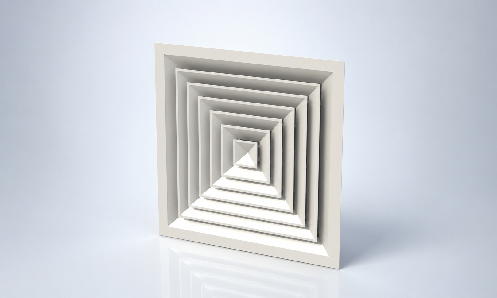 Curved Blade Square Ceiling Diffuser product view