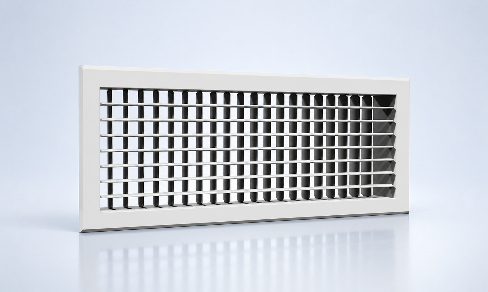 Double deflection blade grille